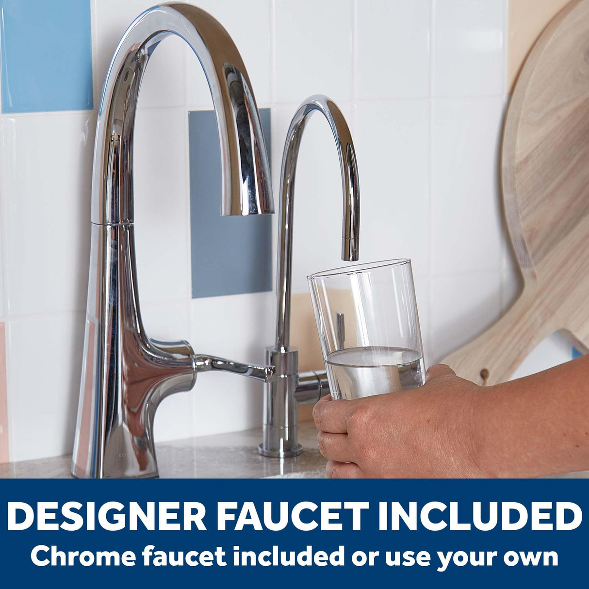 GE GXK255TBN Dual Stage Under Sink Water Filtration System with Faucet