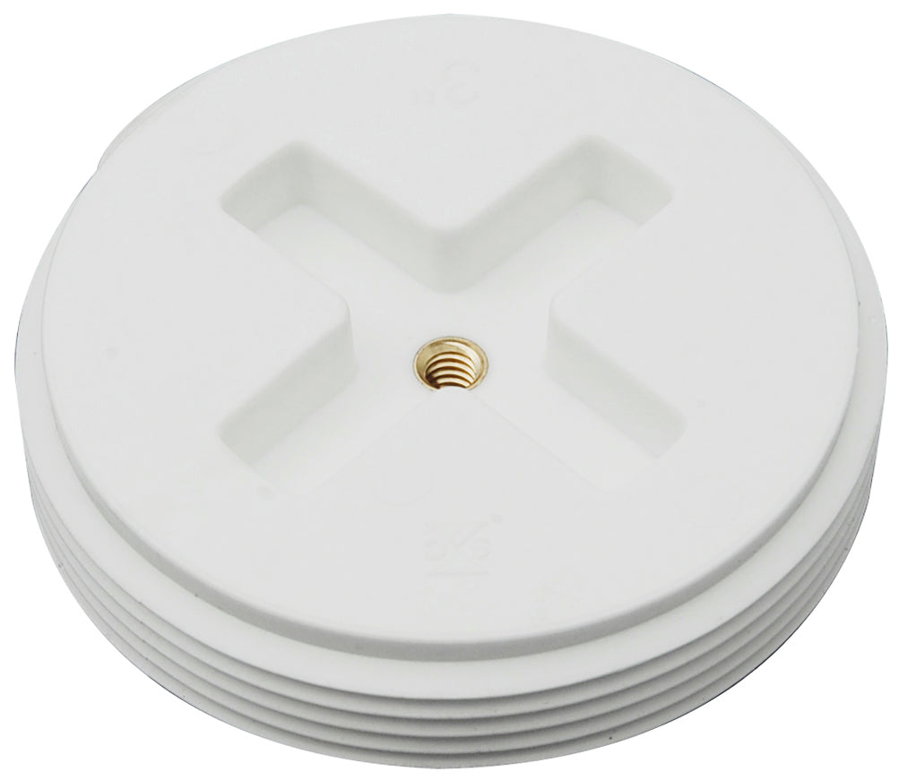 Sioux Chief 878-30 PLUG PP WHT 3 SLOTTED W/INSERT