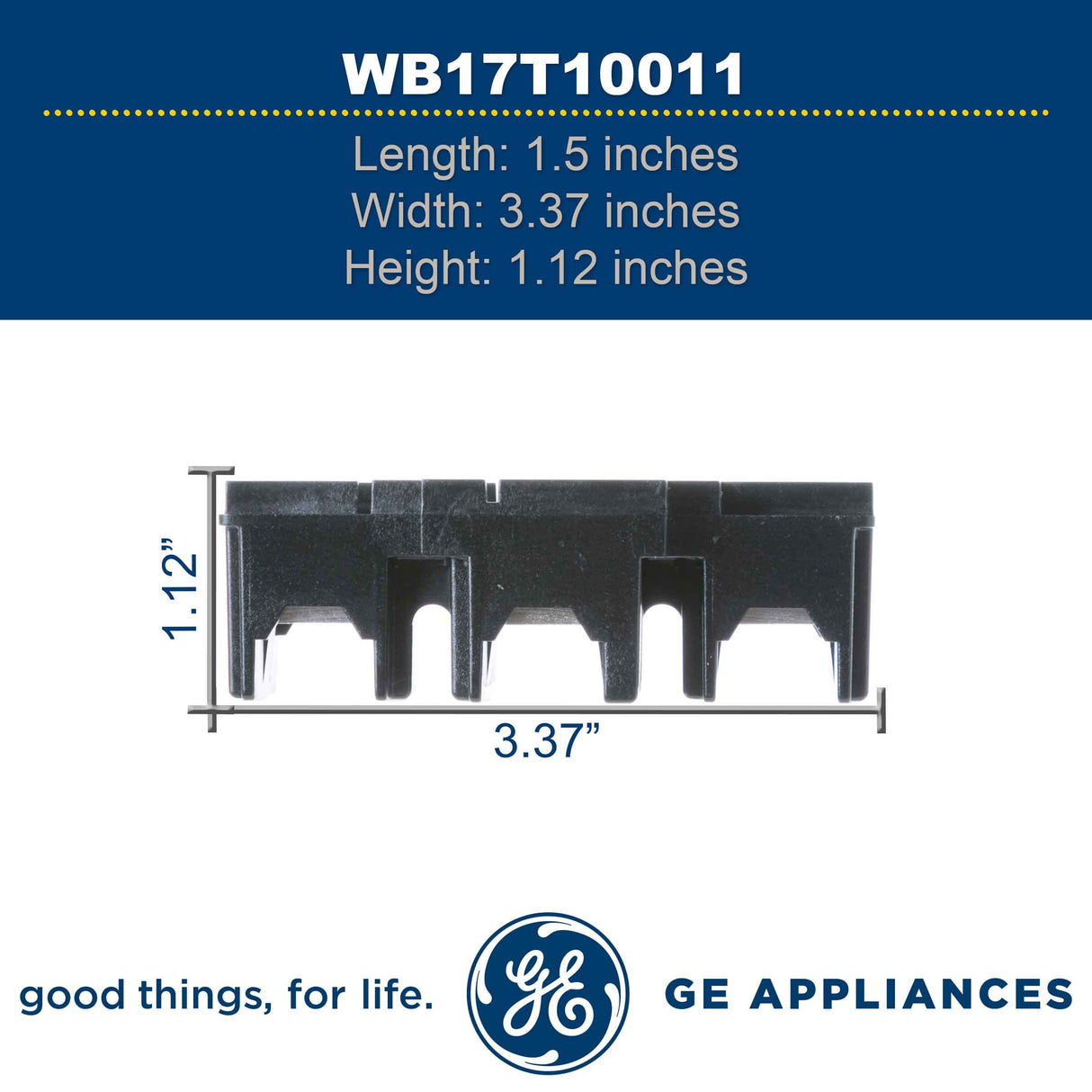 GE WB17T10011 Genuine OEM Terminal Block Assembly