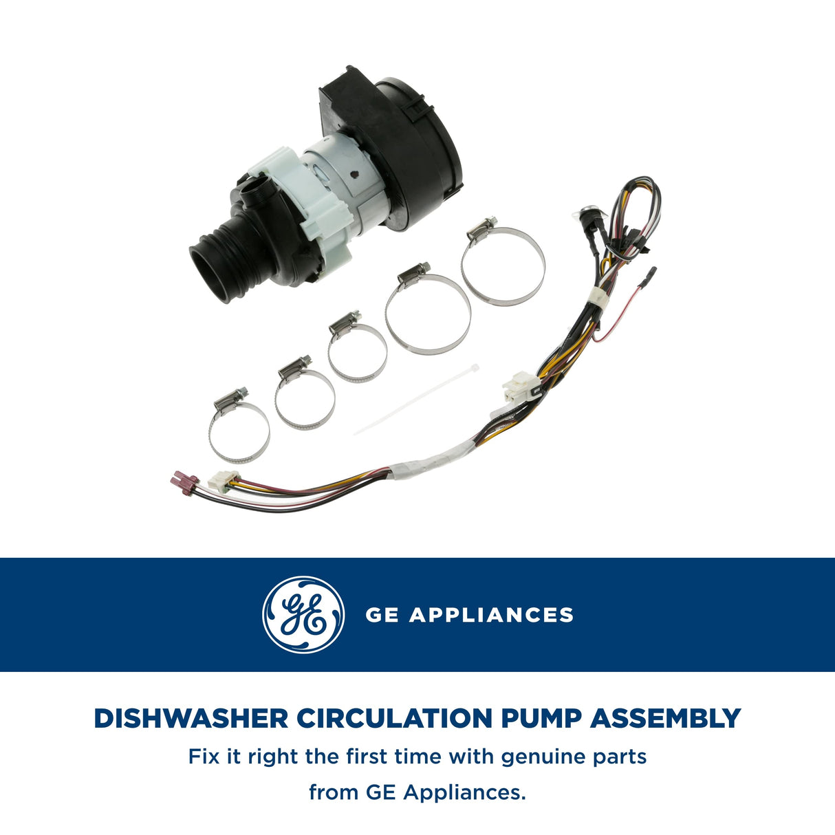 GE WD49X23781 Genuine OEM Dishwasher Circulation Pump Assembly