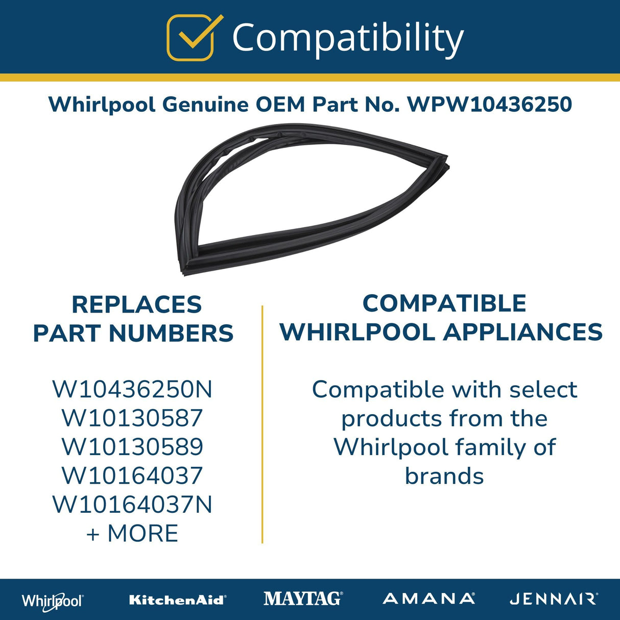 Refrigerator Freezer Door Gasket