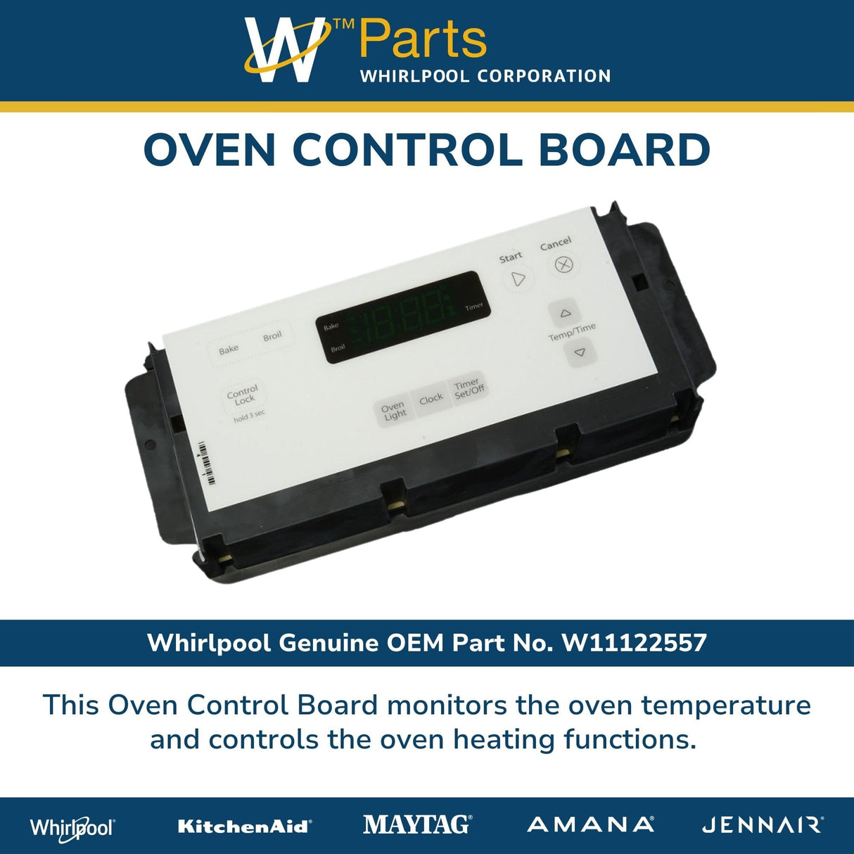Whirlpool W11122557 Genuine OEM Oven Control Board