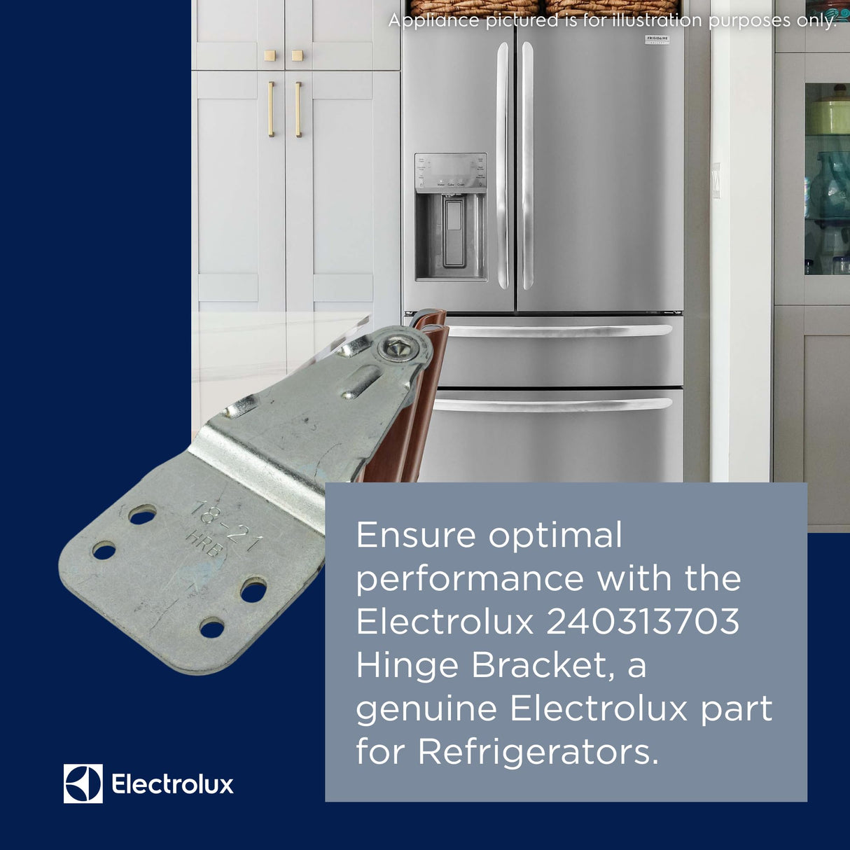 Electrolux 240313703 Frigidaire Hinge Bracket
