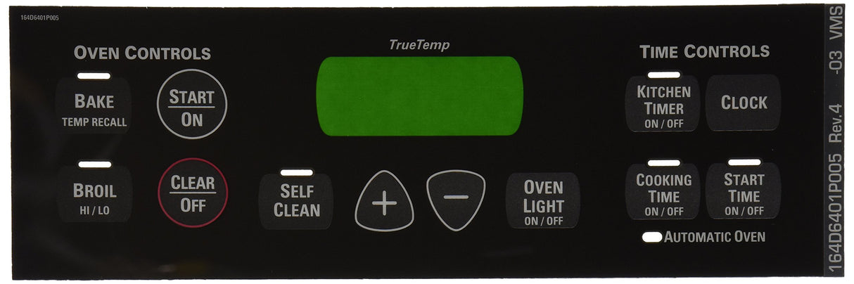 GE WB27T10675 Range Overlay , Black