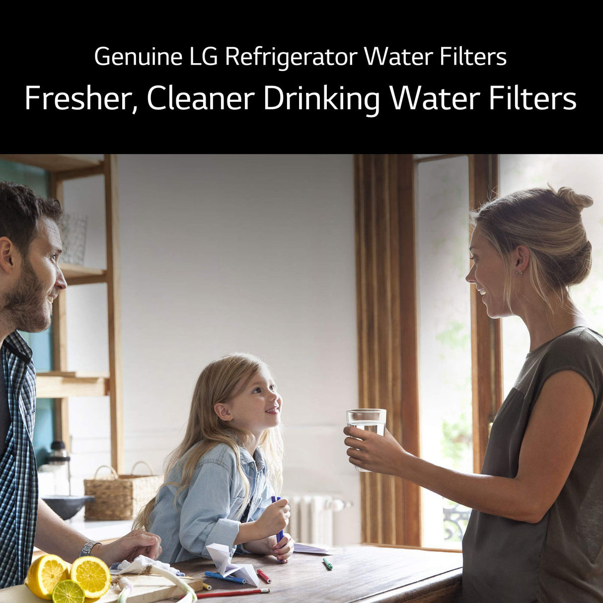 LG LT700P LT700P3 Refrigerator Water Filter, 3 Count (Pack of 1), White