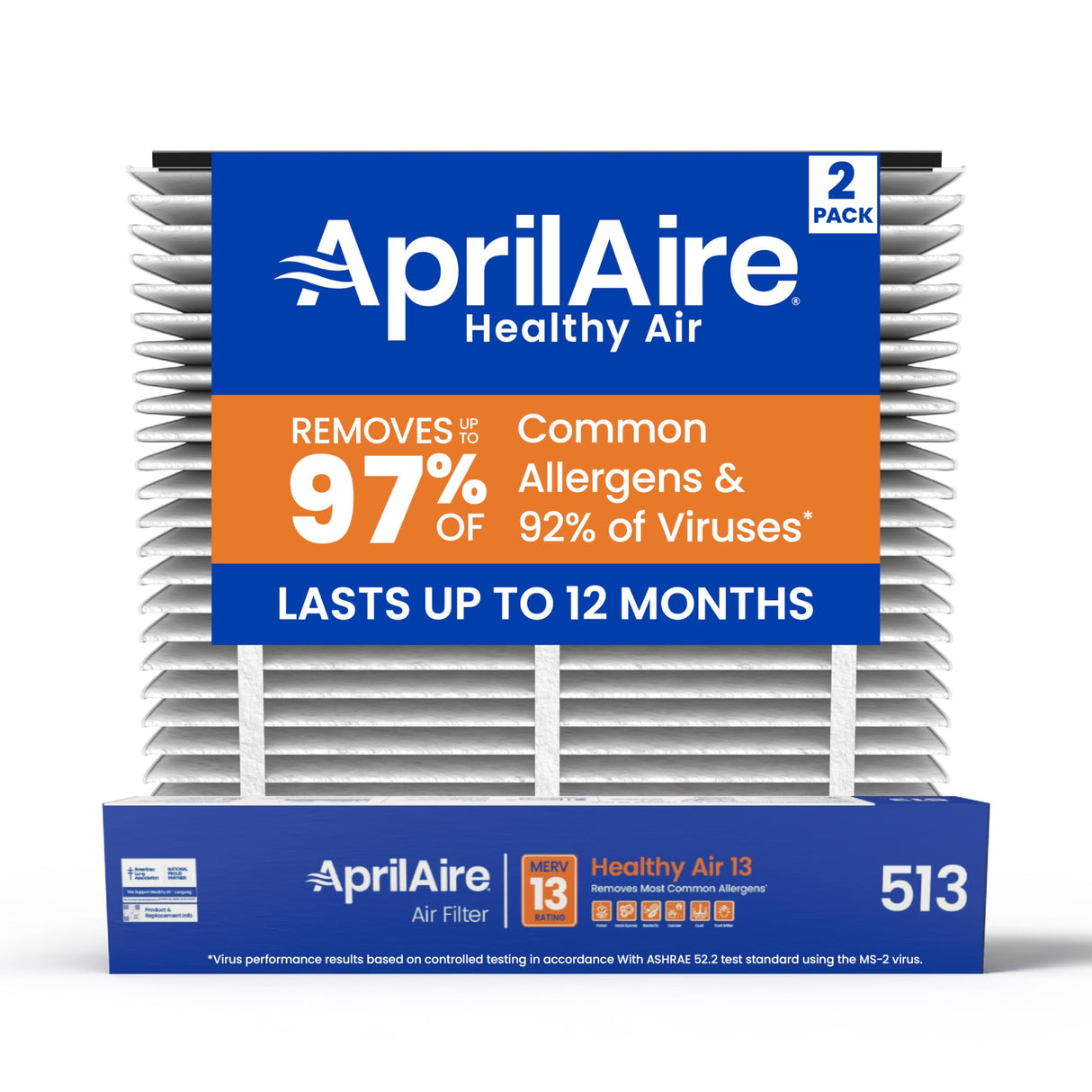 AprilAire 513 Replacement Filter for AprilAire Whole House Air Purifiers - MERV 13, Healthy Home Allergy, 31x28x4 Air Filter