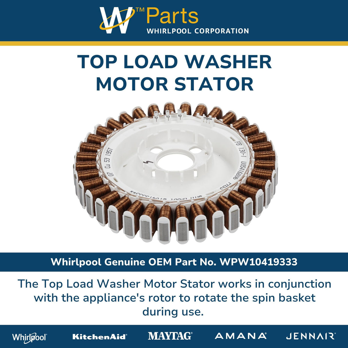 Top Load Washer Motor Stator