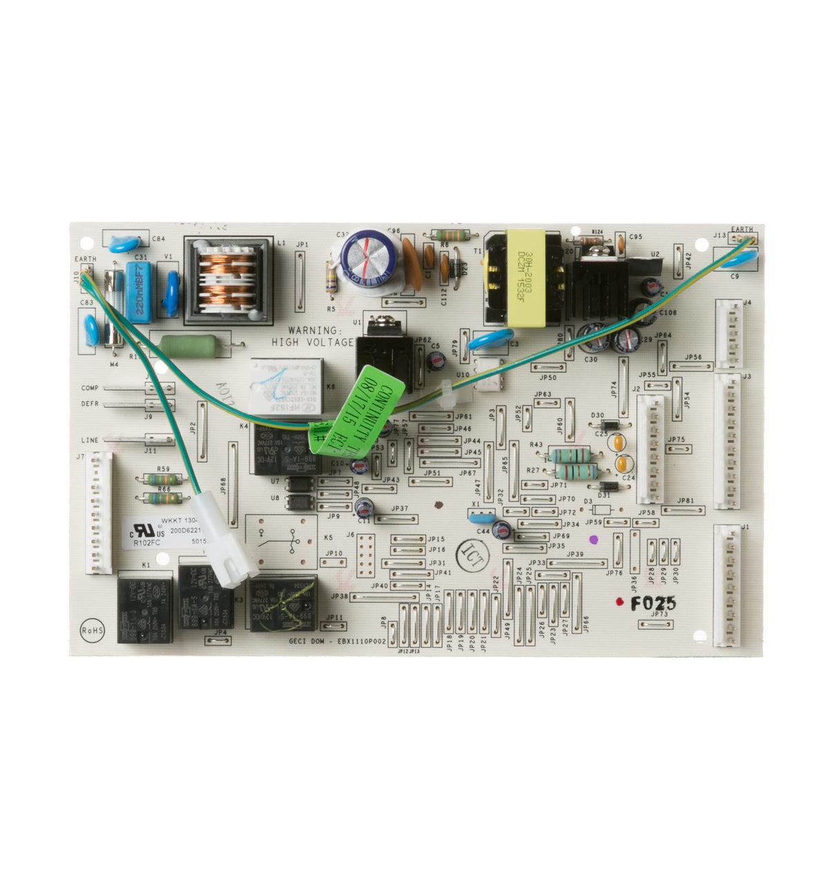 GE WR55X11072 Refrigerator Electronic Control Board