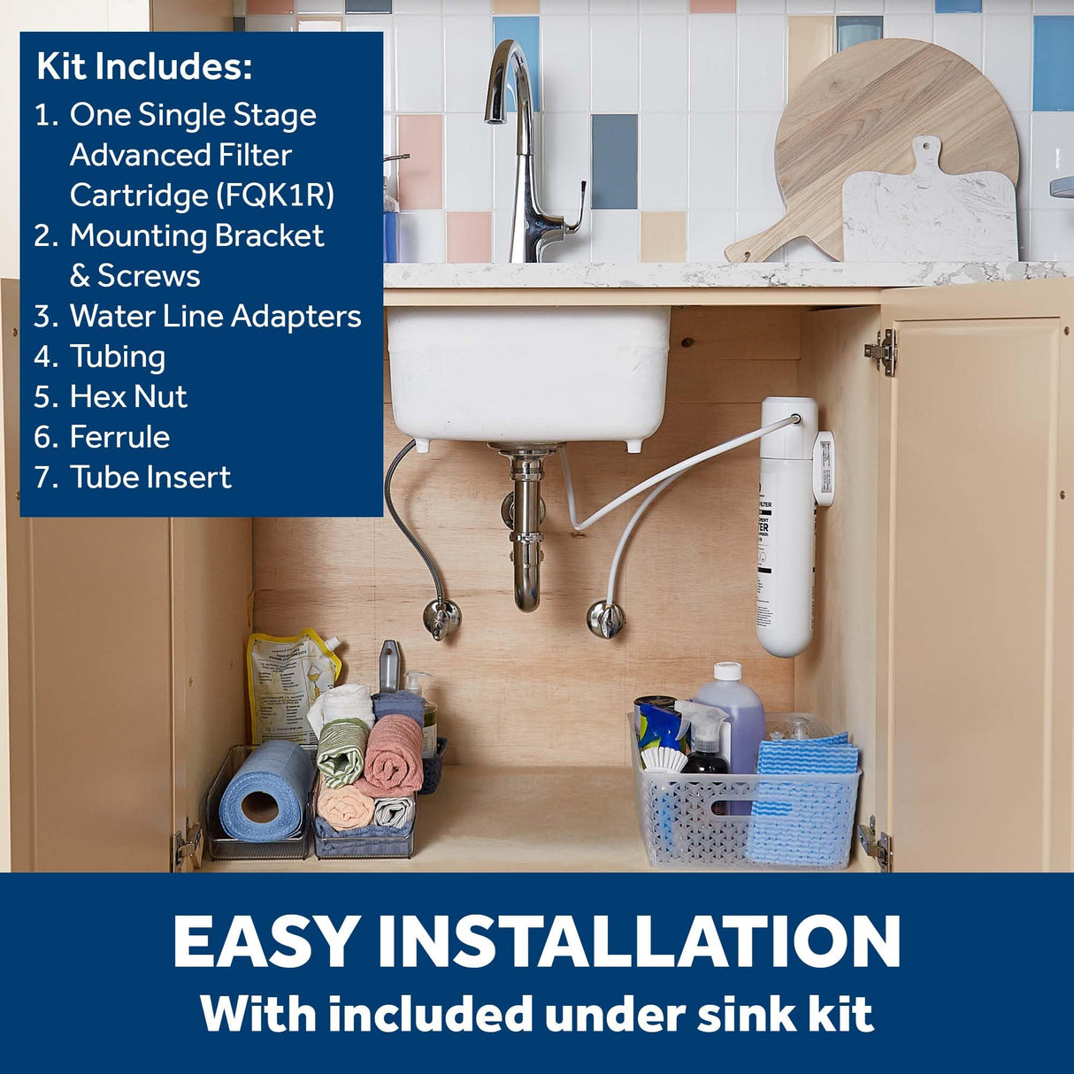 GE GXK140TNN Single Stage Under Sink Water Filtration System