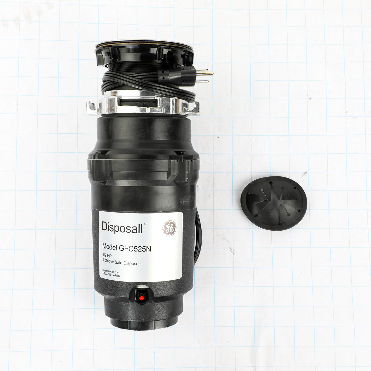 GE GFC525N Genuine OEM 1/2Hp Continuous Feed Disposer-Corded