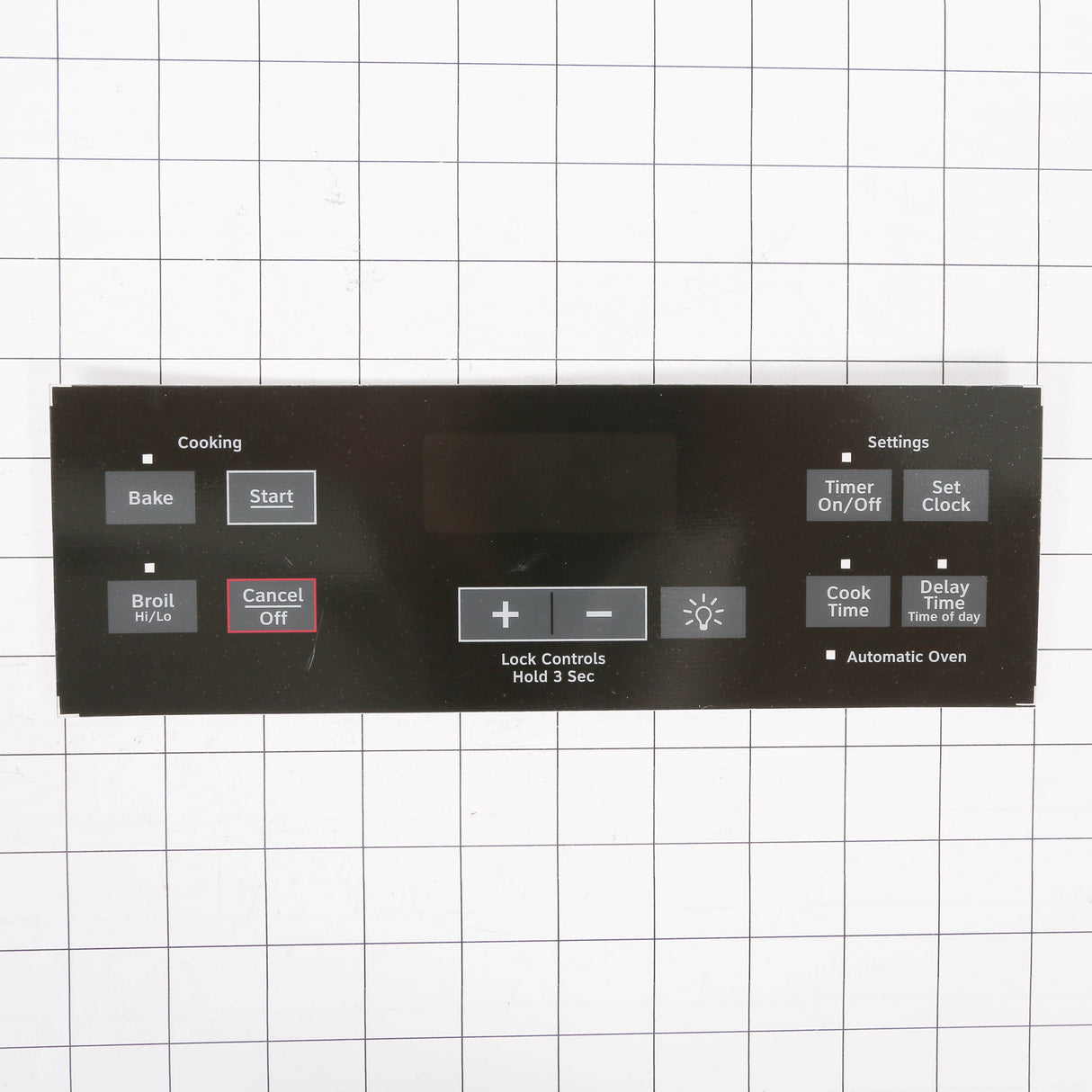 GE WB07X22681 Genuine OEM Range Control Panel - Black