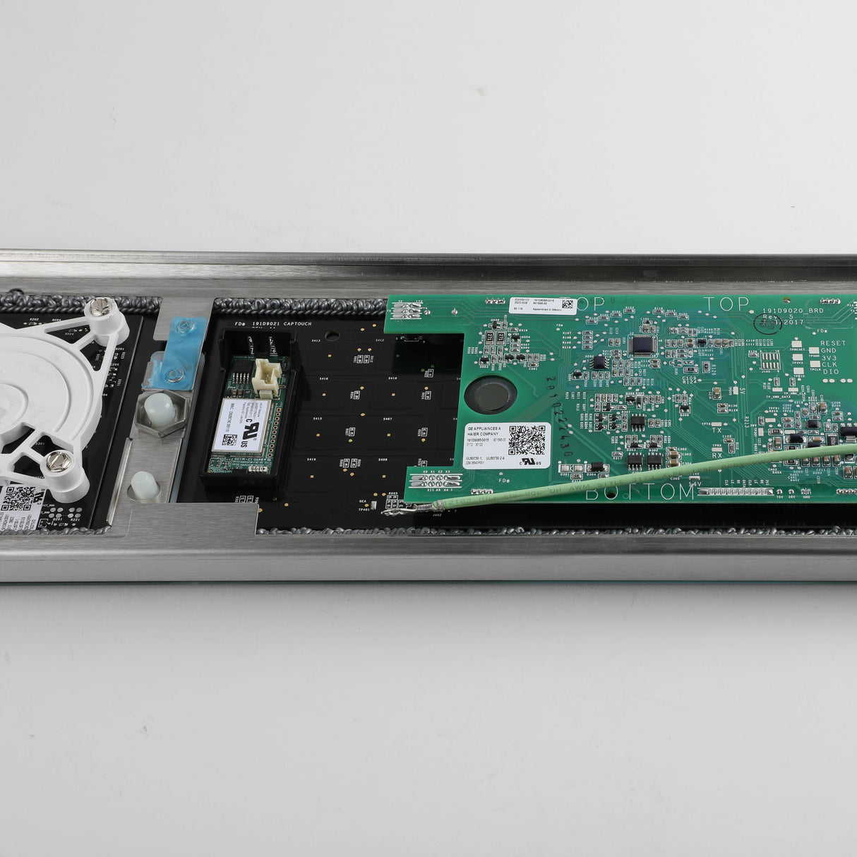 GE WB27X40488 Genuine OEM Stainless Control Panel Overlay W/ Wifi Board