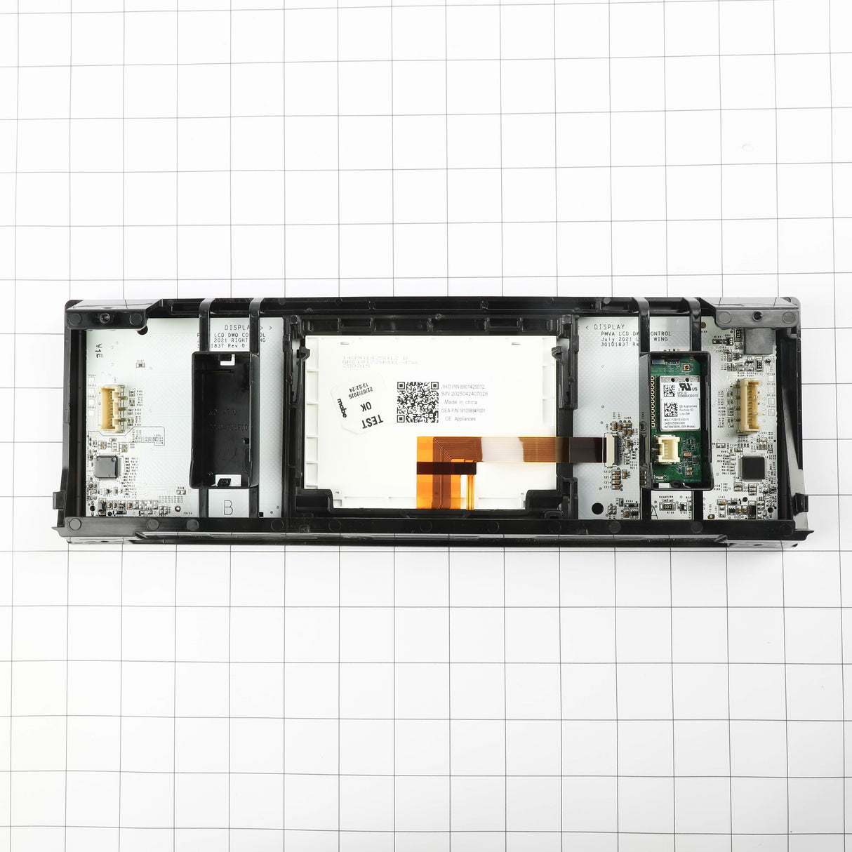 GE WB27X48966 Genuine OEM Glass And Touch Board Asm