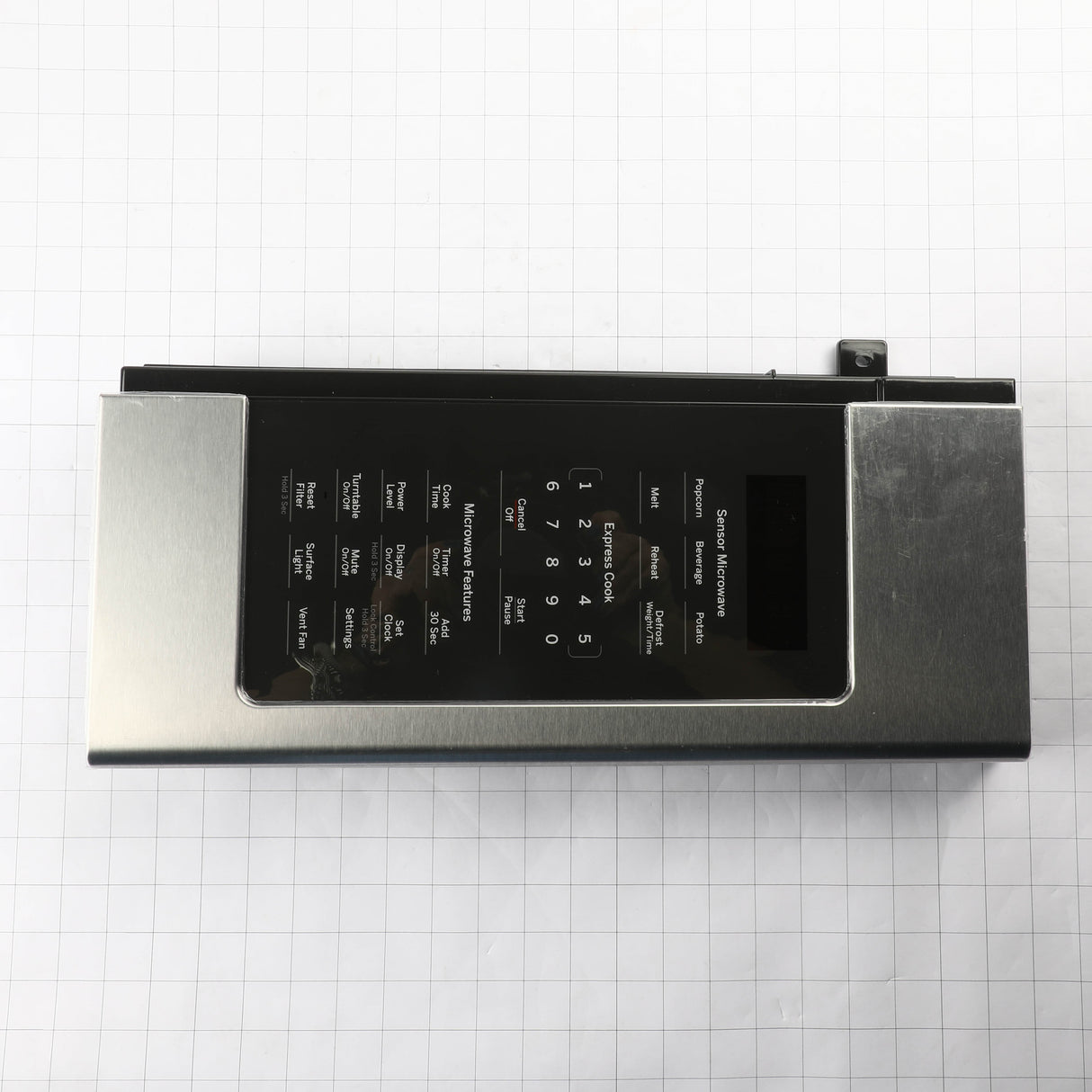 GE WB56X35668 Genuine OEM Stainless Steel Control Panel
