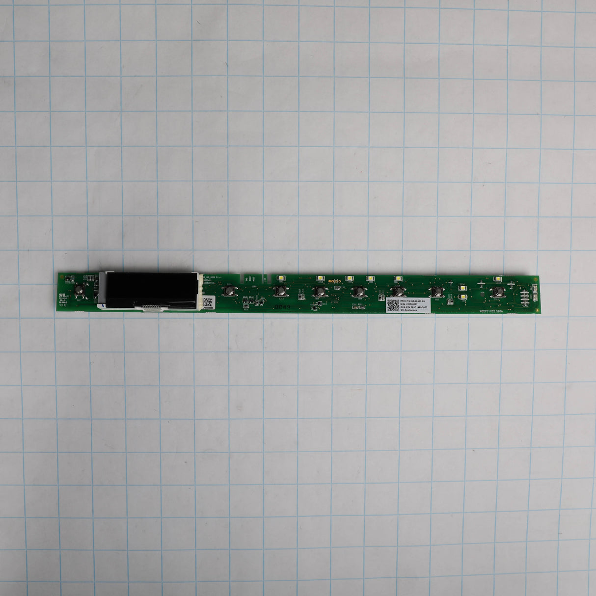 GE WD21X31901 Genuine OEM Configured Ui Board
