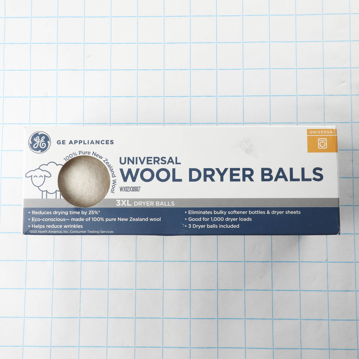 GE WX02X30937 Genuine OEM Dryer Balls - 3 Pack