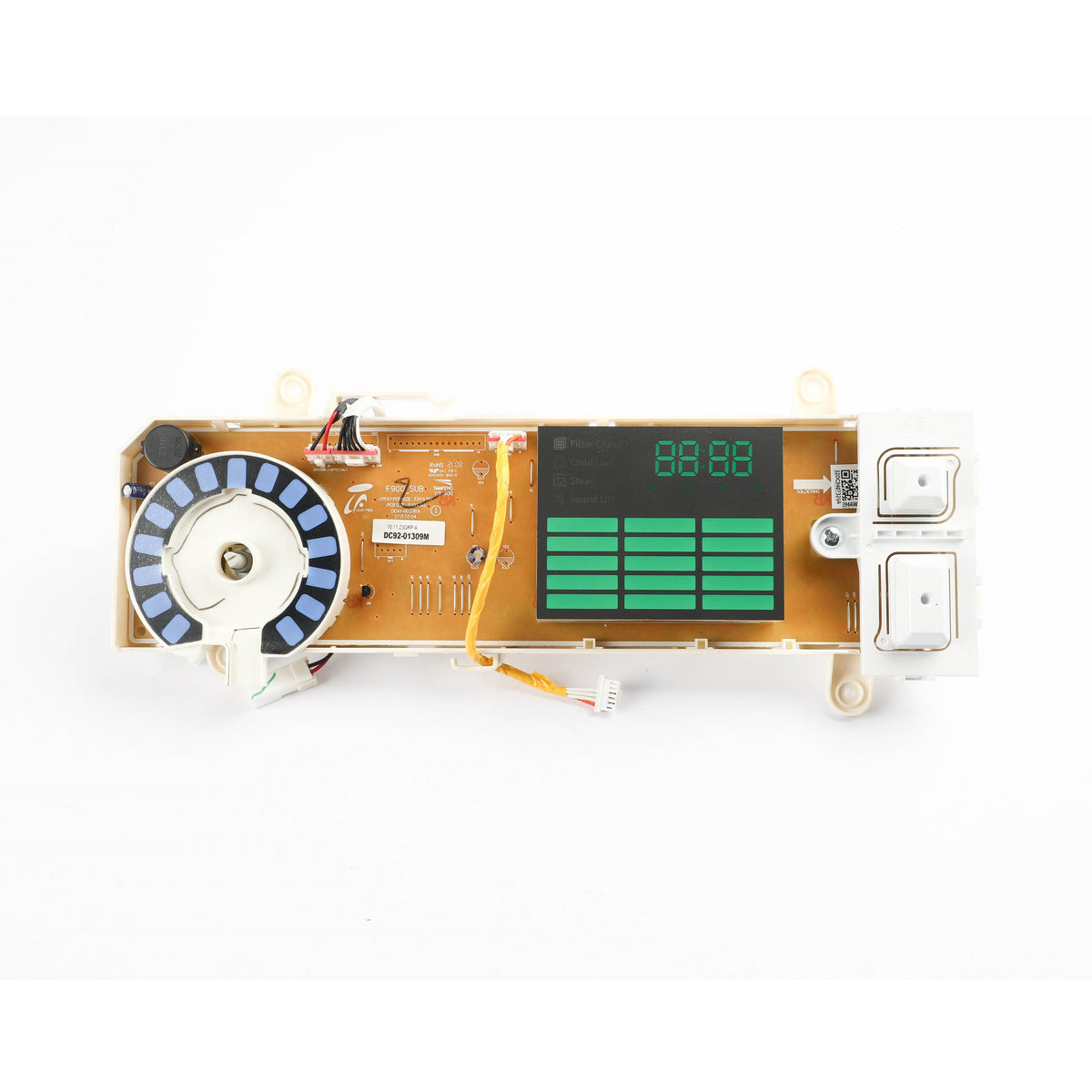 Samsung DC92-01309M Dryer User Interface Assembly Genuine Original Equipment Manufacturer (OEM) Part
