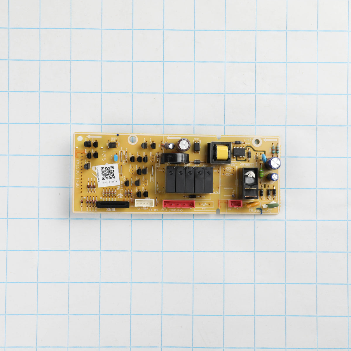 Samsung DE92-04327A Microwave Main Control Board + Display, PCB Module (Replaces: DE92-02434C)