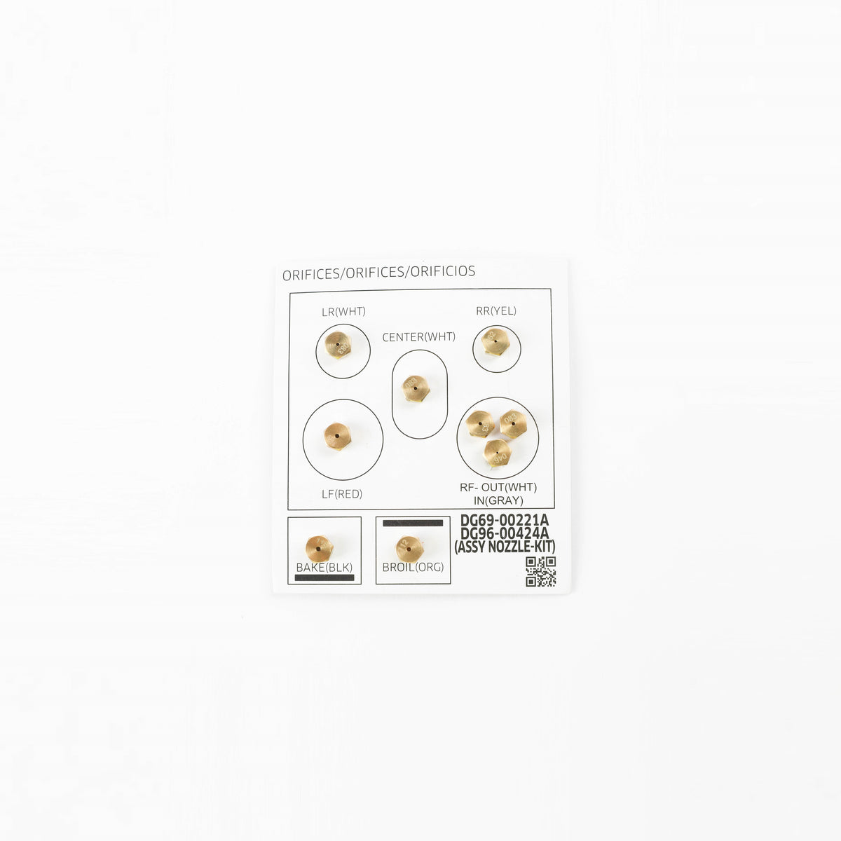 Samsung DG96-00424A Genuine OEM Assembly Nozzle Kit