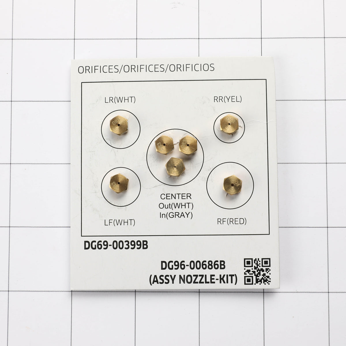 Samsung DG96-00686B Genuine OEM Assembly Nozzle Kit