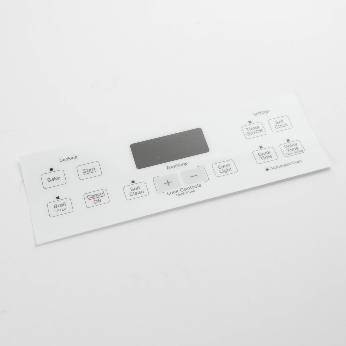 GE WB07X24623 Genuine OEM Range Control Panel - White