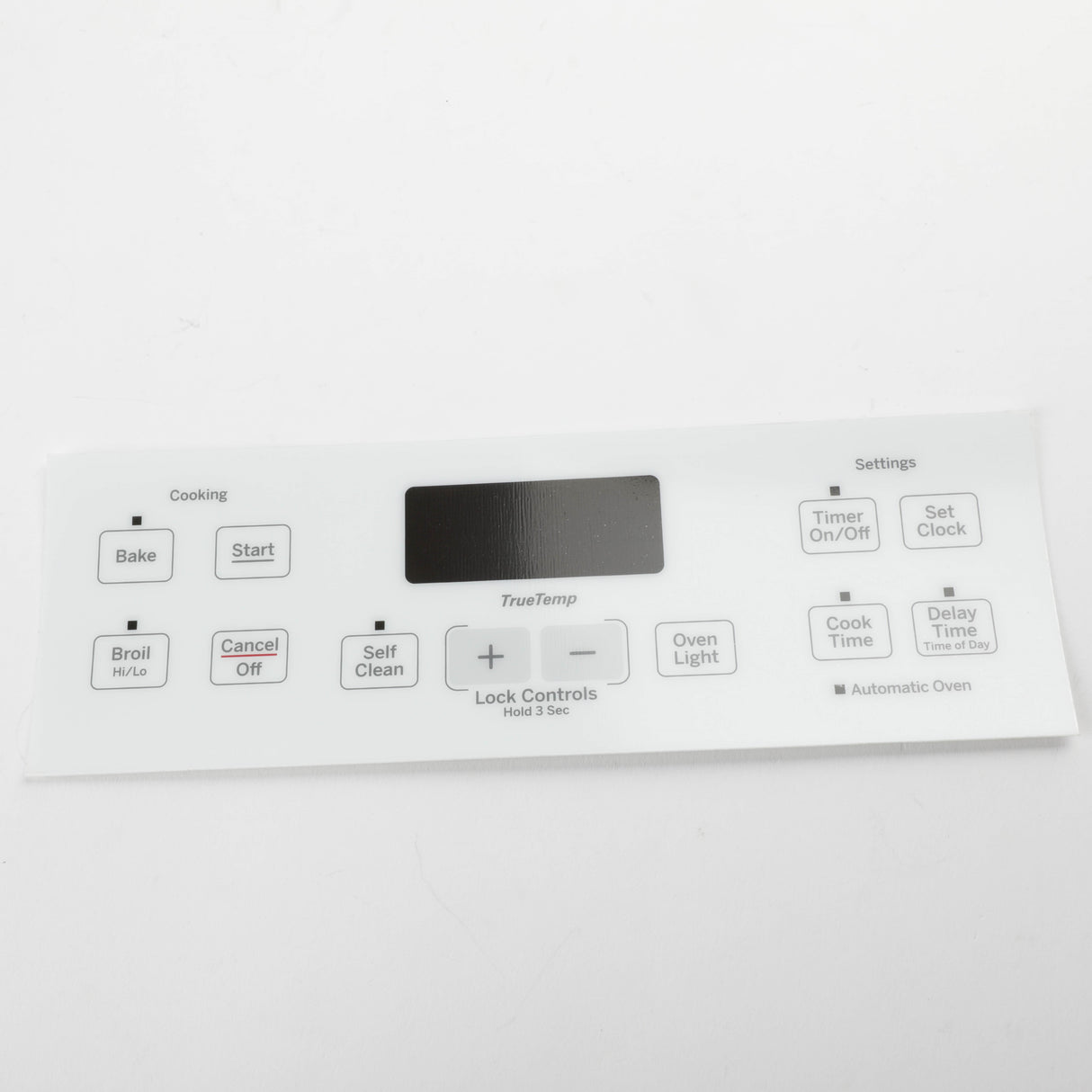 GE WB07X24623 Genuine OEM Range Control Panel - White