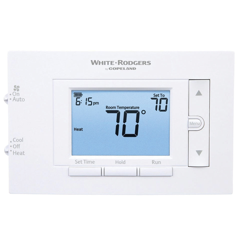 White-Rodgers 1F83C-11PR Single-Stage Digital Thermostat with 4.5" Display, 1H/1C, 7-Day, 5+1+1