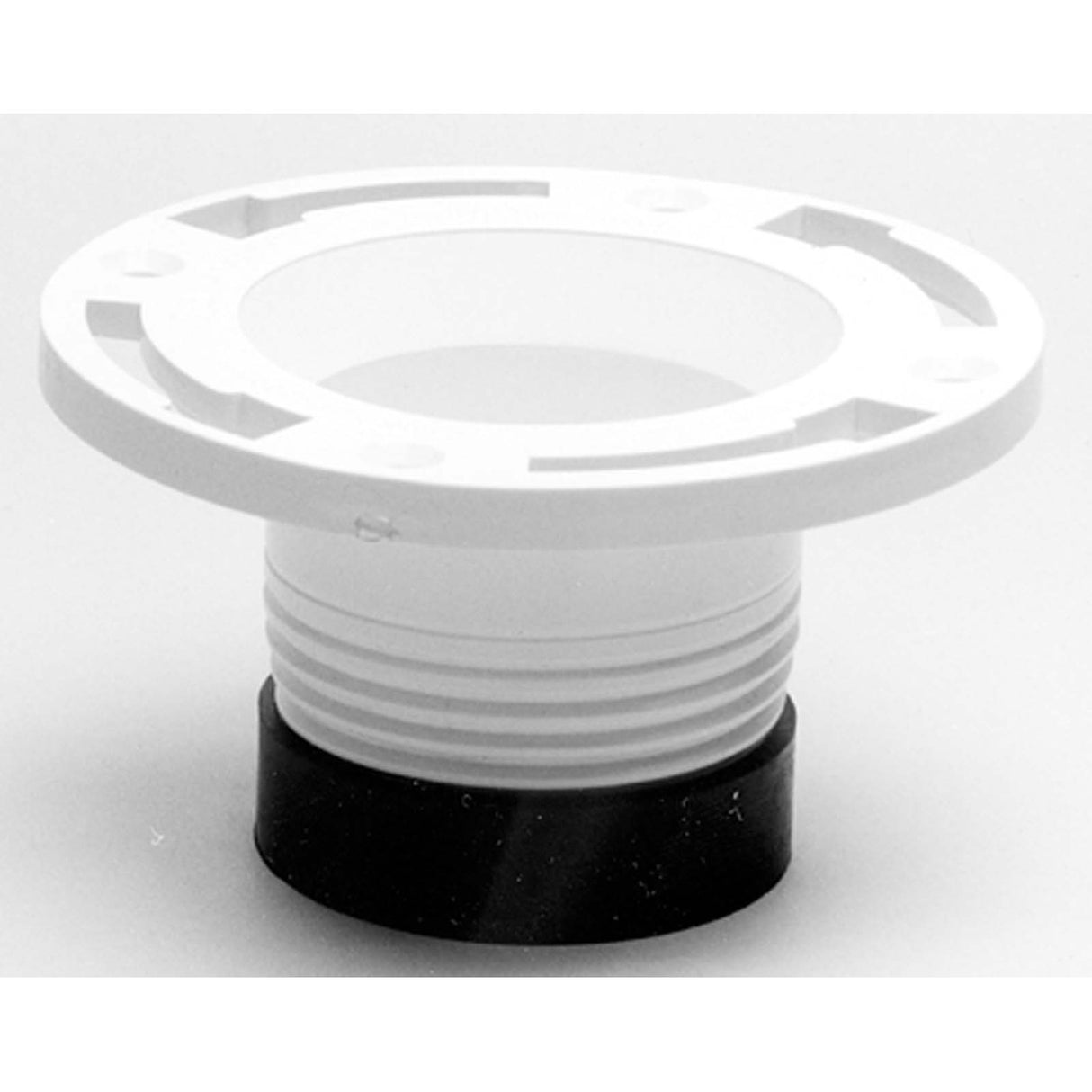 Oatey Twist-N-Set 43651 White PVC Replacement Closet Flange, 4"