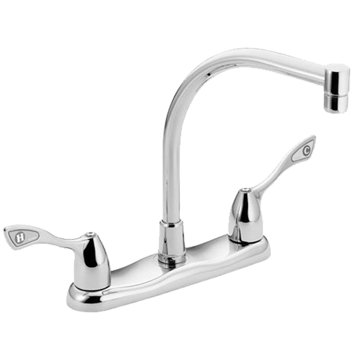 Moen 8799 M-Bition Two Handle Kitchen Faucet, Less Spray, Chrome
