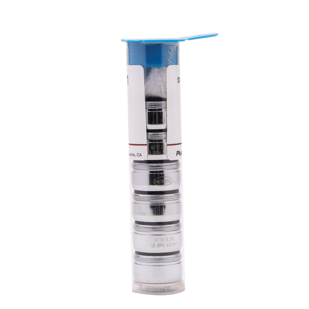 PlumbMaster Approved 36148T Chrome Plated Solid Brass Aerator, 15/16" Male Thread, 1.5 gpm, 6/Tube
