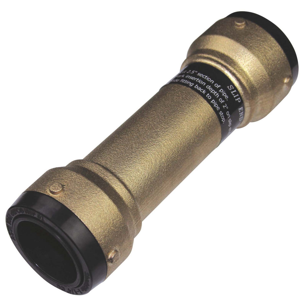 UXL0641 1-1/2" Push-Fit SharkBite 2XL Brass Repair Coupling