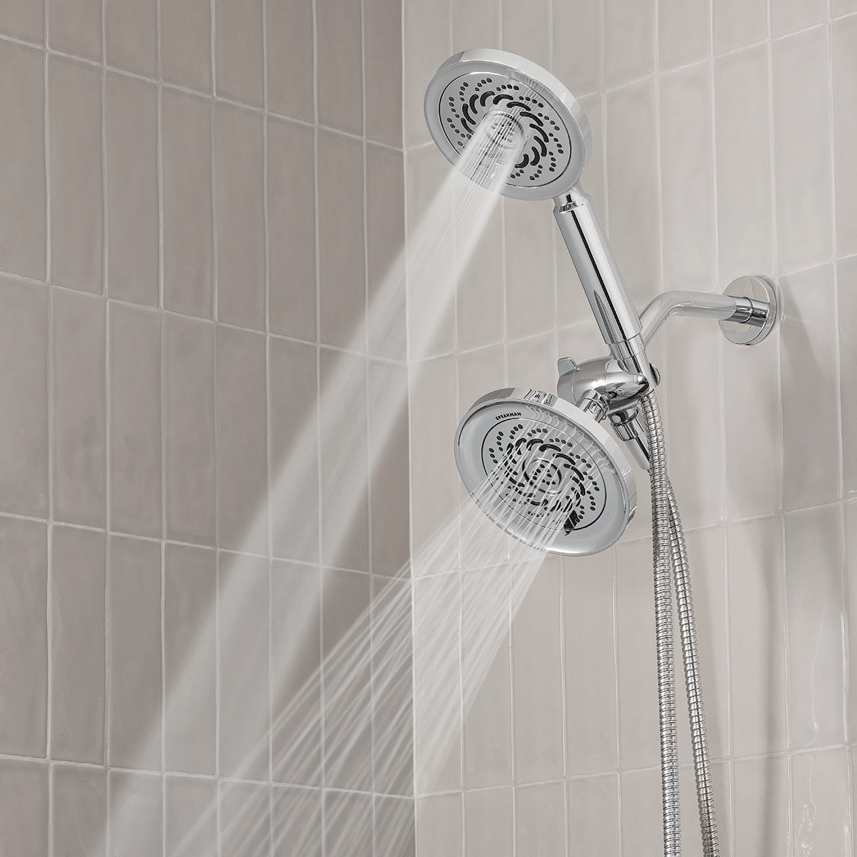 Speakman Neo Exhilaration 5-Setting Polished Chrome Low Flow Dual Shower Head 2.0-GPM (7.6 LPM) Polished Chrome Finish