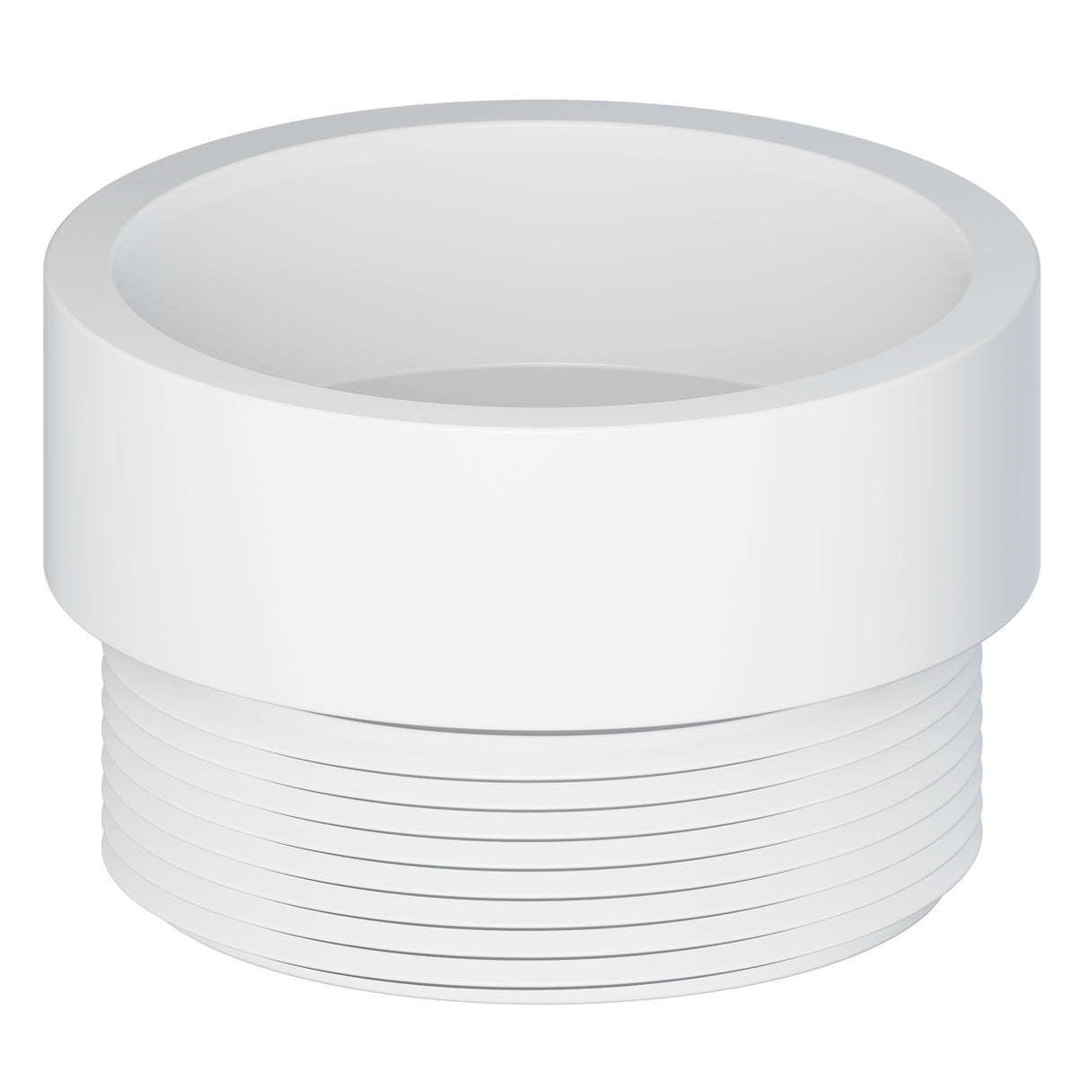 Tigre 109-3286 1-1/2 x 1-1/2" Hub x MIPT PVC SCH 40 DWV Adapter White