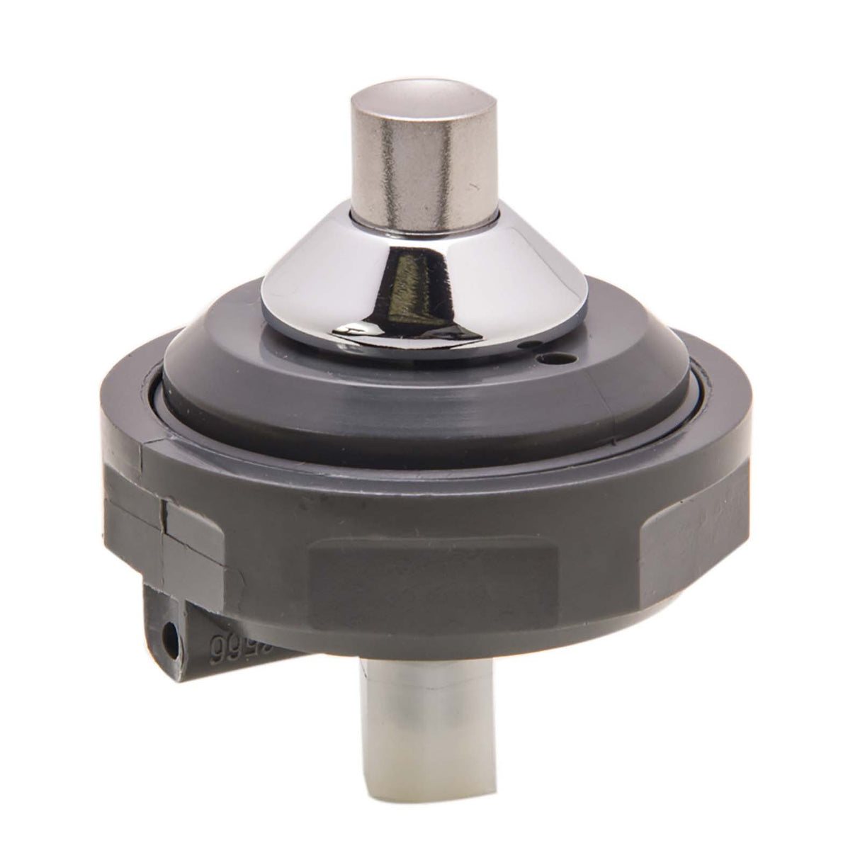 Acorn 2566-051-001 Hot Air-Control Push-Button Assembly with Back Outlet, 2-3/16", Chrome Plated