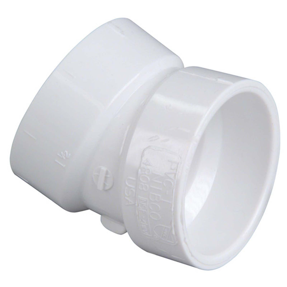 NIBCO K079350 2" Hub PVC 22-1/2° DWV Elbow
