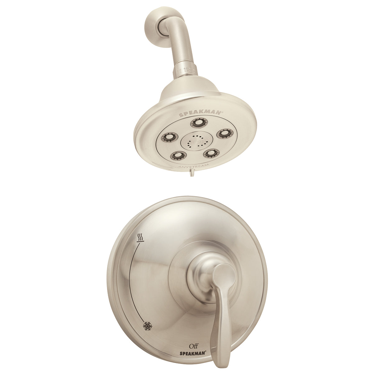 Speakman SLV-10010-BN Chelsea Trim and Shower Combination (Valve not included) Brushed Nickel Finish - 2.5 GPM