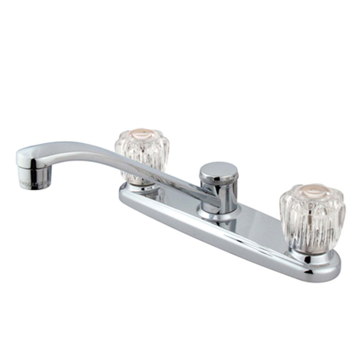 Kingston Brass KB111 Americana Two Handle Kitchen Faucet, Less Spray, Polished Chrome