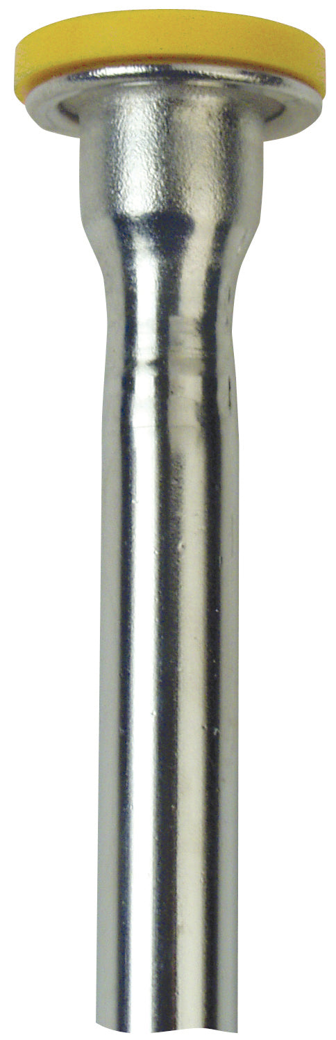 3/8" OD x 11-1/2" Length Copper Toilet Riser with Gasket Nosepiece Chrome Plated