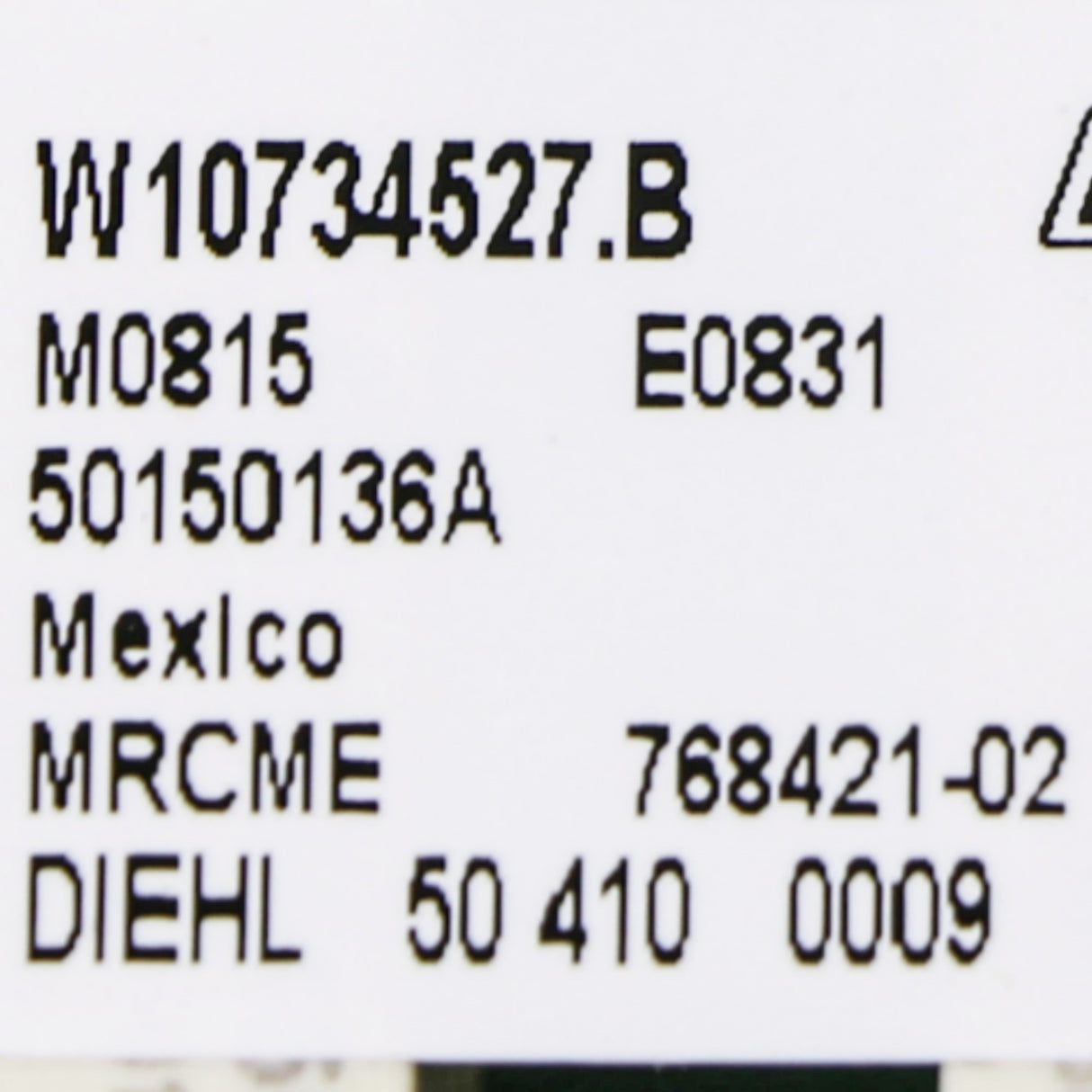 Whirlpool W10803217 Genuine OEM Control Electronic