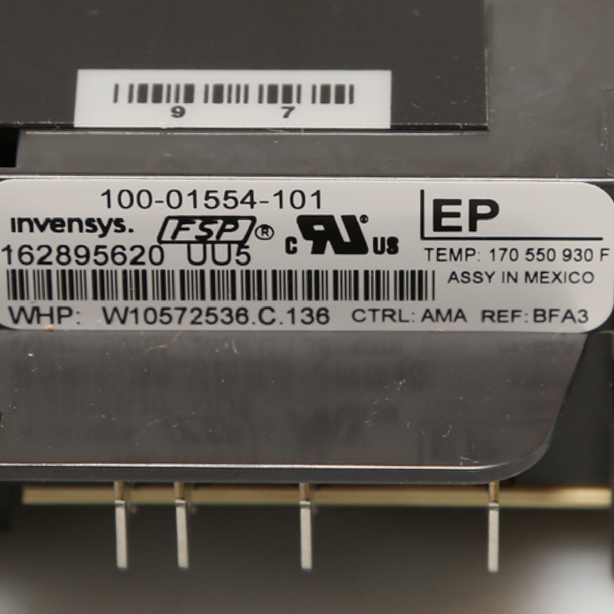 Whirlpool WPW10572536 Genuine OEM Control Electronic