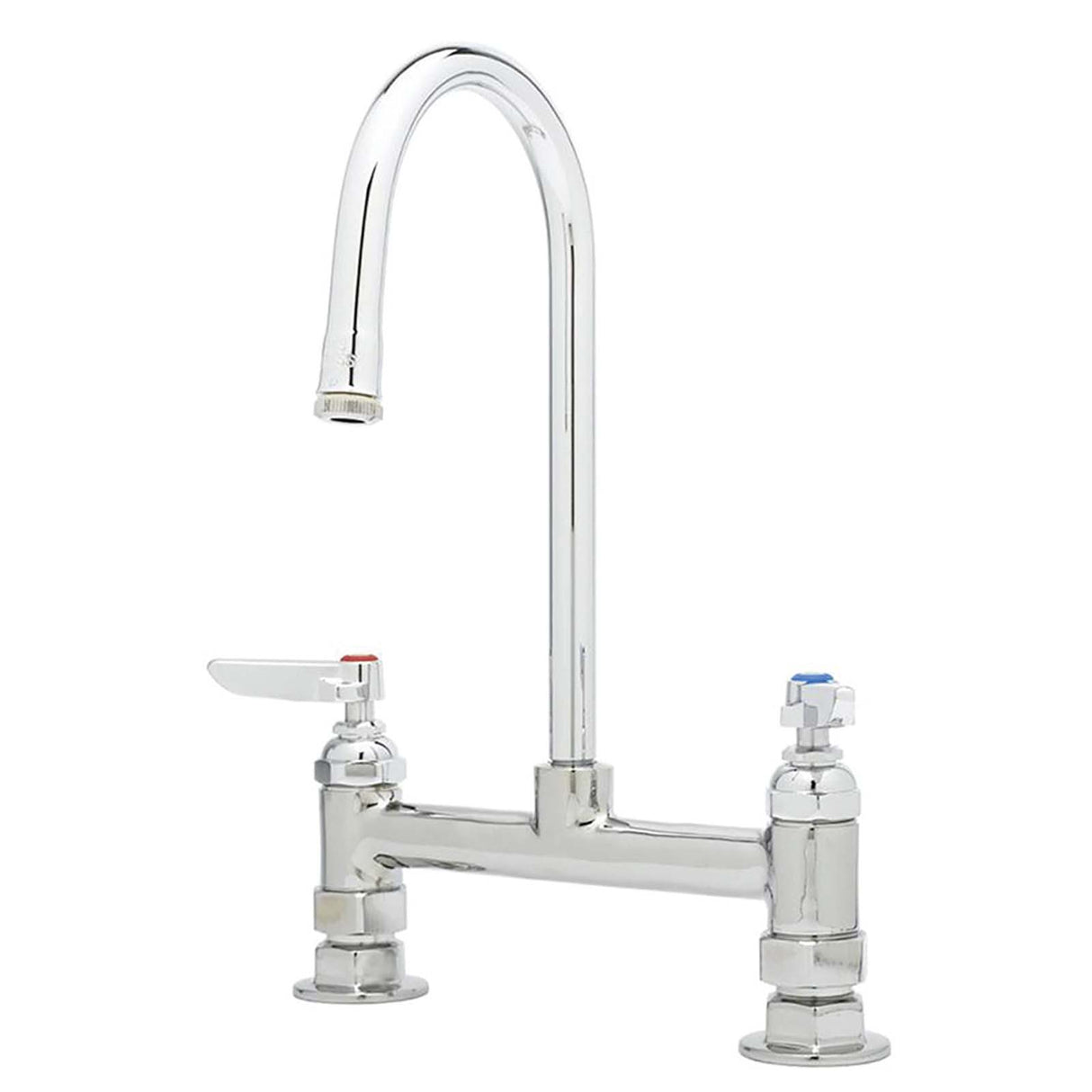 T&S B-0320-M Cast Brass Deck Mount 8" Widespread Double Pantry Faucet, 23.09 gpm, Polished Chrome
