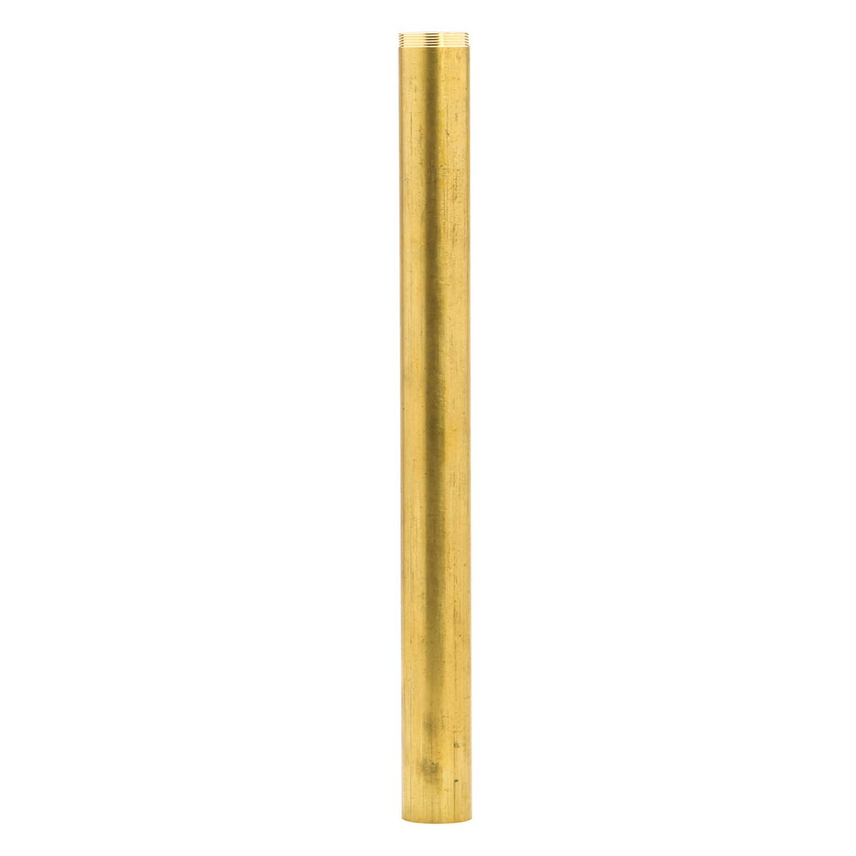 PlumbMaster Approved 40038 Solid Brass Overflow Tube, 1" x 11", Bagged