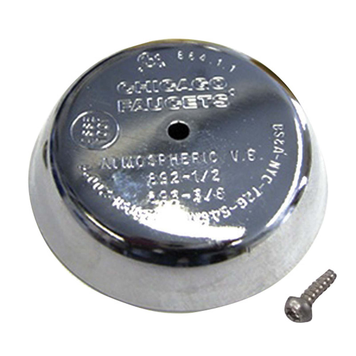 892-254KJKCP Chicago Faucets 892-254JK CP 1-Hole Cover & Screw Kit