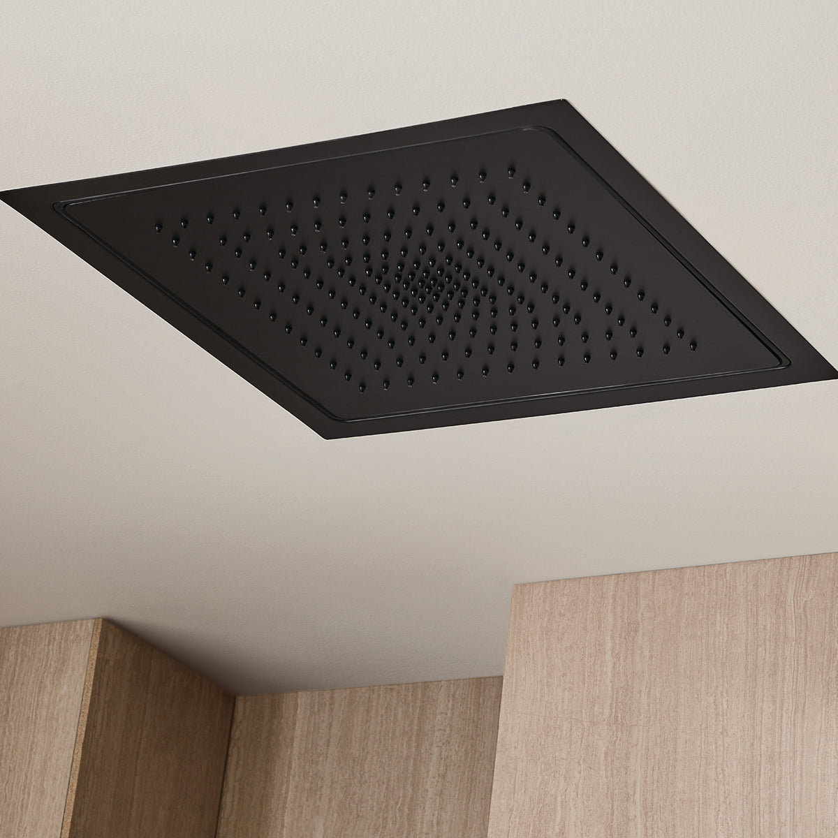 S-2764-MB-E175 Lura 15in. Rain Shower 1.75 GPM in Matte Black