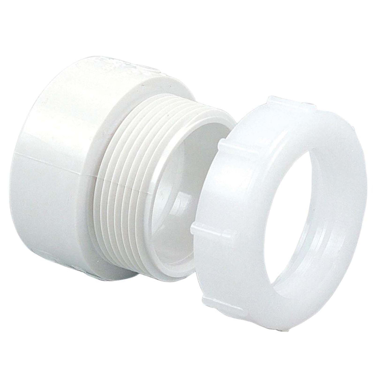 PlumbMaster Approved 59428 PVC Female Trap Adapter, 1-1/2" H x 1-1/2" Slip-Joint Tube