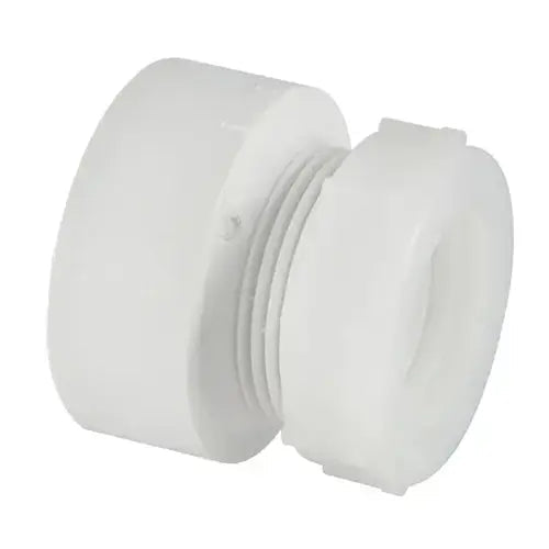 Tigre 103-P-3211 1-1/2 X 1-1/4 MALE X SLIP-JOINT PVC SCH 40 DWV TRAP ADAPTER WHITE