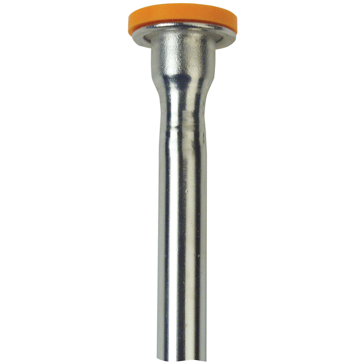 3/8" OD x 19-1/2" Length Copper Toilet Riser with Gasket Nosepiece Chrome Plated