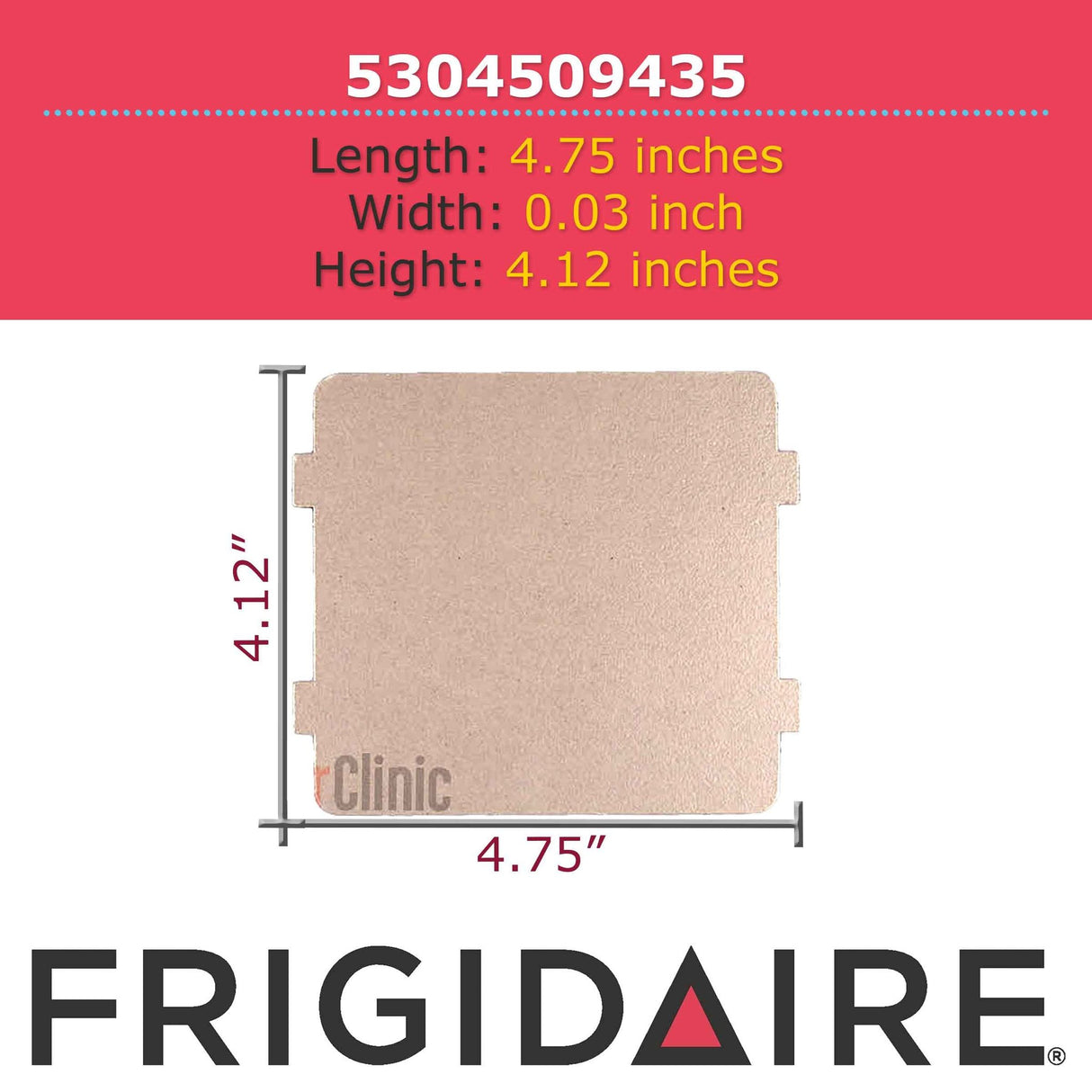 Frigidaire 5304509435 Microwave Waveguide Cover