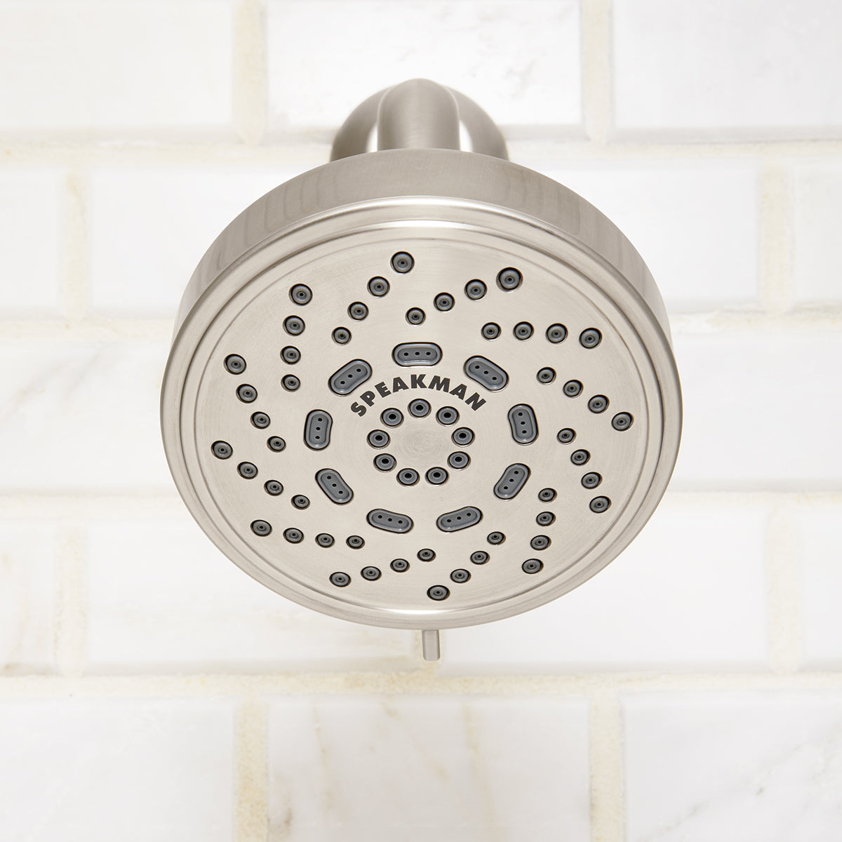 Speakman Echo S-4200-BN-E2 Low Flow Multi- Function Shower Head Brushed Nickel Finish - 2.0 GPM