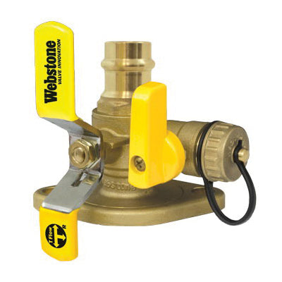 Webstone H-81413HV 3/4" Press x Flange ISO w/Drain